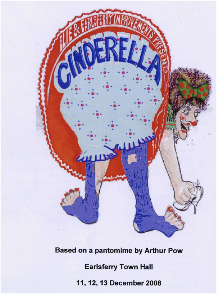 poster, Cinderella, Christmas Pantomime 2008
