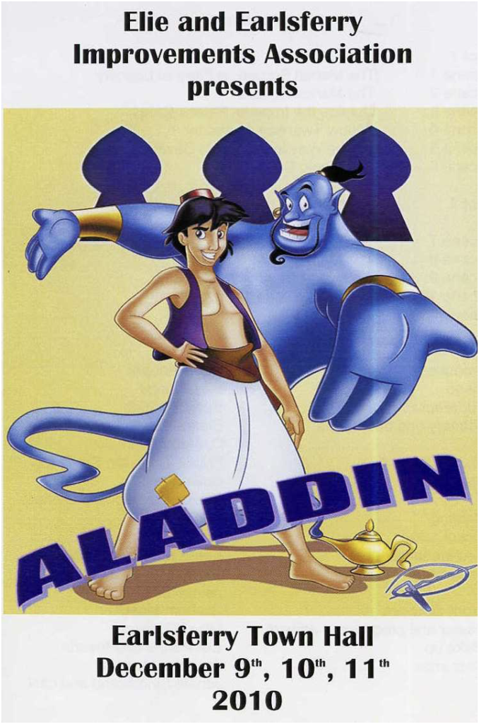 poster, Aladdin, Christmas Pantomime 2010